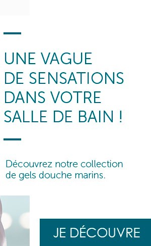 Découvrez notre collection de gels douche marins.