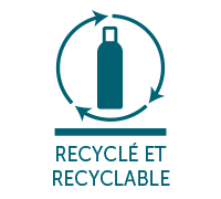 Aerosol recyclé et recyclable